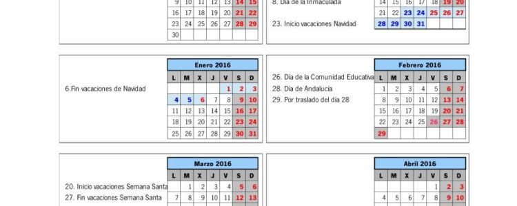 Calendario Laboral 2016 Sevilla Archivos - Blog De Opcionis