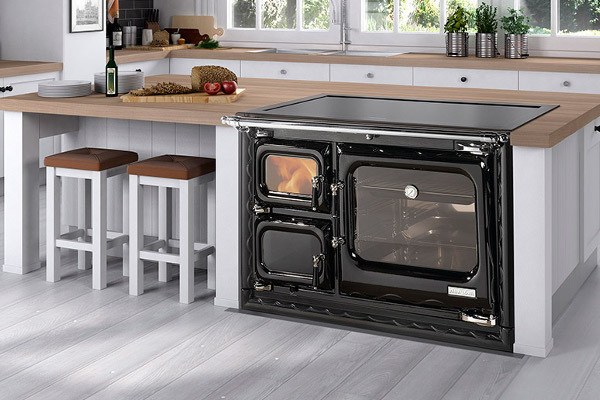 Mejores hornos y cocinas de leña para comprar en 2023 Cocina Deva 100 Isla de Hergom